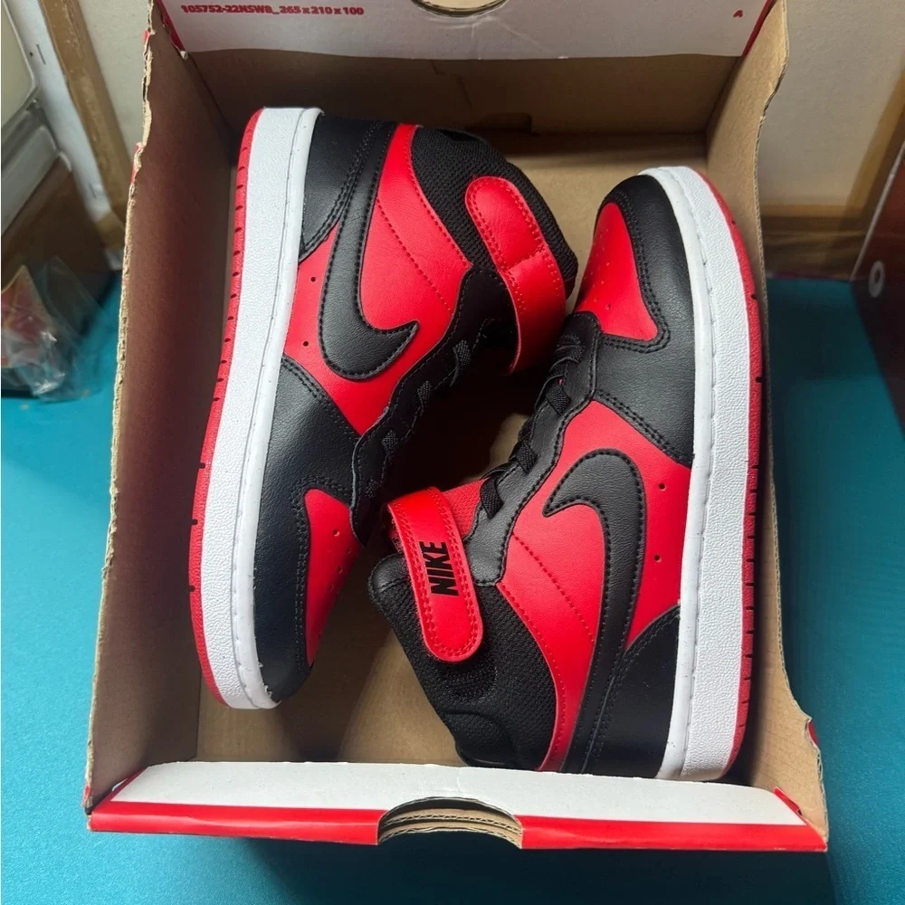 Nike Kids Shoes - Red and Black size 1Y